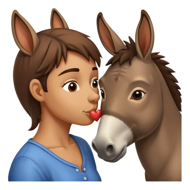 Biene Kissing Esel  sticker