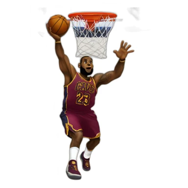 LeBron James qui dunk sticker