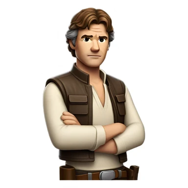Han Solo saying “I know” sticker