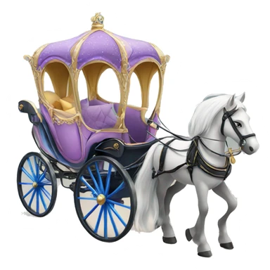 Princess Horse and carriage sticker