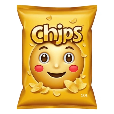 paquet of chips sticker