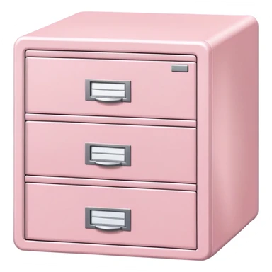 Light pink file cabinet sticker