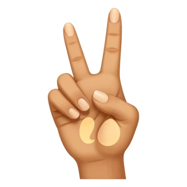 hand with one index finger up sticker