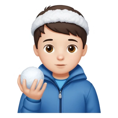 little boy with snowball











 sticker