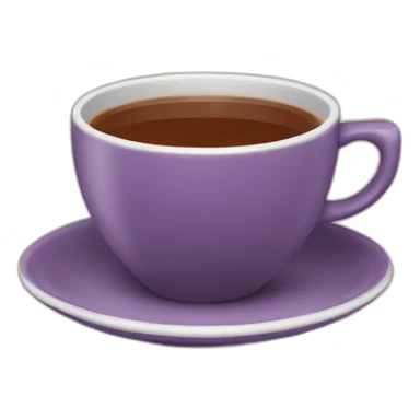 A cup of hot tea with a bar of chocolate sticker