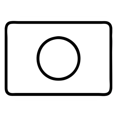 modern Japanese flag with white rectangle and red circle sticker