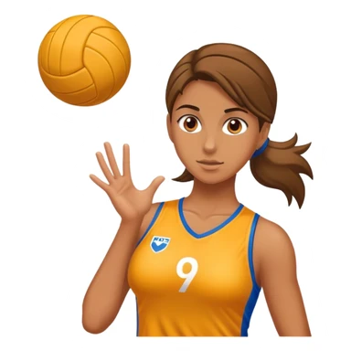 girl handballplayer sticker