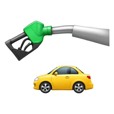 Car pumping other car with gas sticker