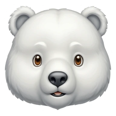 un ours polaire cagoulé sticker
