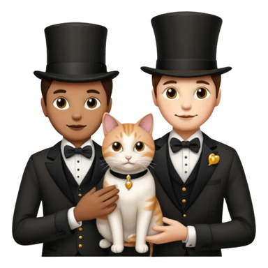 magician couple and th@ClashOfClansShopNo1eir pet cat sticker