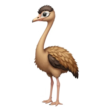 High resolution of   realistic full body ostrich without distorted , no extra hybrid sticker