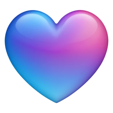 Ombré pink blue purple heart 2016 vibes sticker
