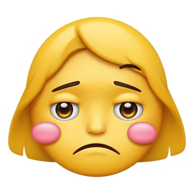 sad pouting emoji  sticker
