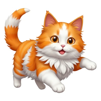 Flying cat  sticker
