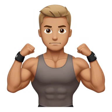 Workout guy  sticker