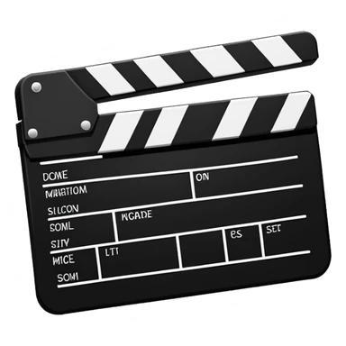 extreme minimalism clapperboard, single line drawing, barely recognizable outline sticker