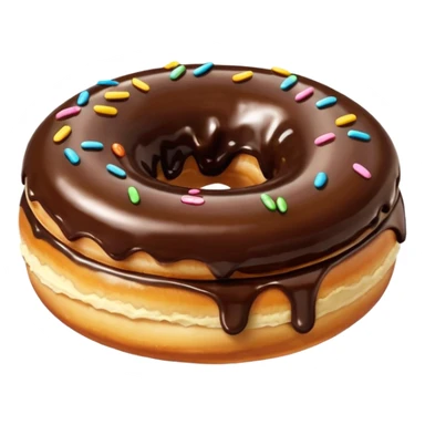 donuts chocolate topping sticker