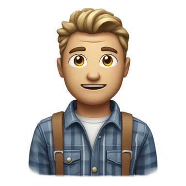 A white farmer with megaphone sticker