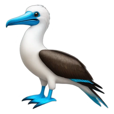 a blue footed-booby bird sticker
