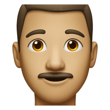 person without nose sticker