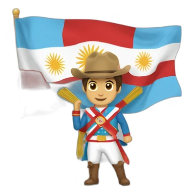 bandera de Perú, Argentina hablando inglés sticker