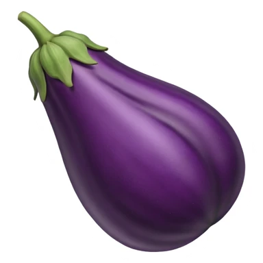 eggplant with big defined veins  sticker