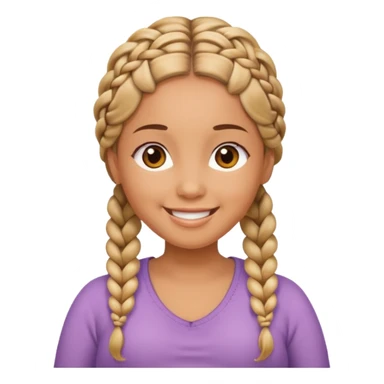 pregnant woman with braids sticker