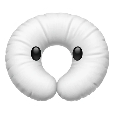 white Travel Neck Pillow sticker