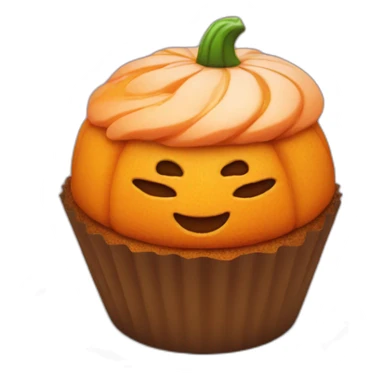 pumpkin cup cake  sticker