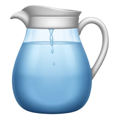 water jug, ceramic pitcher with water sticker