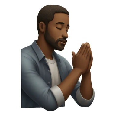  fair christian man praying sticker