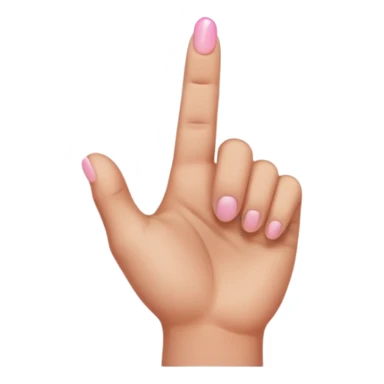hand reaching down from clouds, representing the 'finger of god', apple emoji style, no text sticker