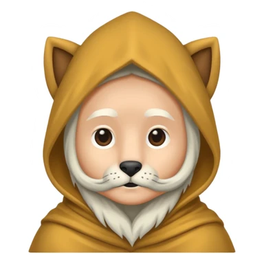 een dwerg met een groot hoofd sticker