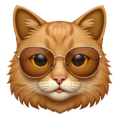 Cat wearing sunglasses sticker