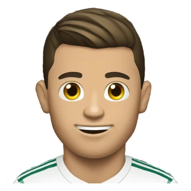 Cristiano Ronaldo with the 10 million followers Button  sticker