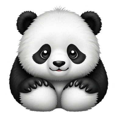 Cute panda bear sticker