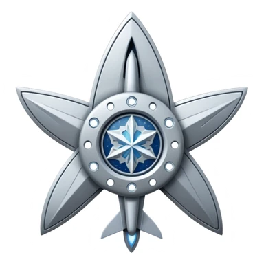 startrek space ship with a snowflake behind it sticker