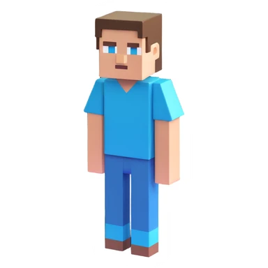 minecraft steve character sticker