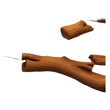 Wood on fire sticker