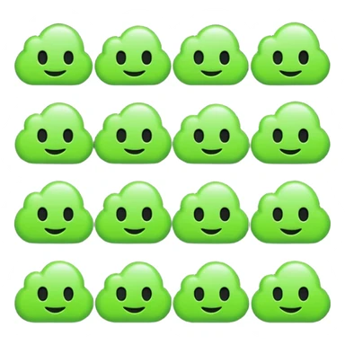 need a perfect emoji pack set for a decentralized infrastructure project for cloud depin etc in web3 crypto black and green neon sticker