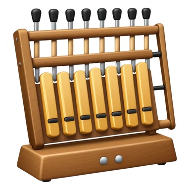 wooden glockenspiel instrument sticker