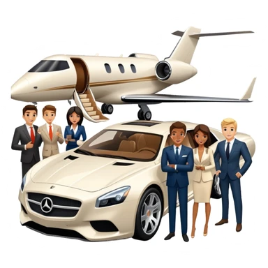 Grant Cardone, Tai Lopez, Josh King Madrid, Alex Hormozi, Iman Gadzhi, Daniel G, Branden Condy, Patrick Bet-David, Dan Henry, Luke Belmar, Shelby Sapp, Leila Hormozi, Tefi Valenzuela, business, influencers, friends, rich millionaire success lifestyle, private jet , supercars, success, sales sticker