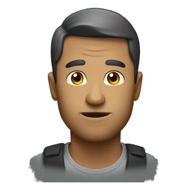 a guy thinks about random topic sticker