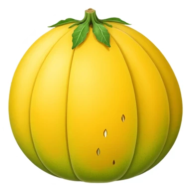 canary melon whole yellow color  sticker