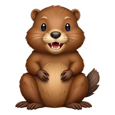 Canadian beaver sticker