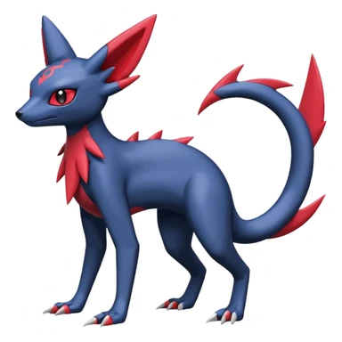 Sneasel-Weavile-Salandit-Zangoose-Genesect-Umbreon-fusion-hybrid, full body sticker