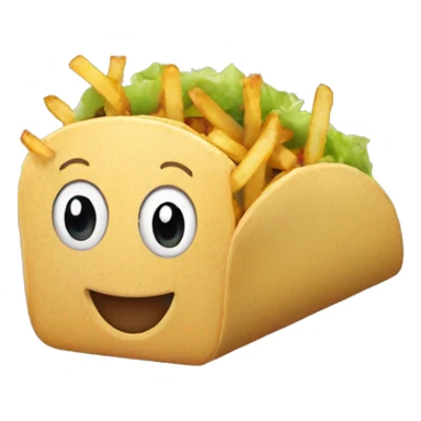tacos frites sticker