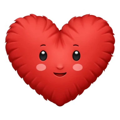 heart-shaped pillow sticker