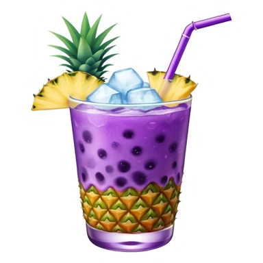 Jamaican Purple Rain Frozen Cocktail Pineapple sticker