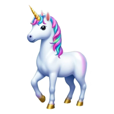 Unicorn in front of waterfall sticker